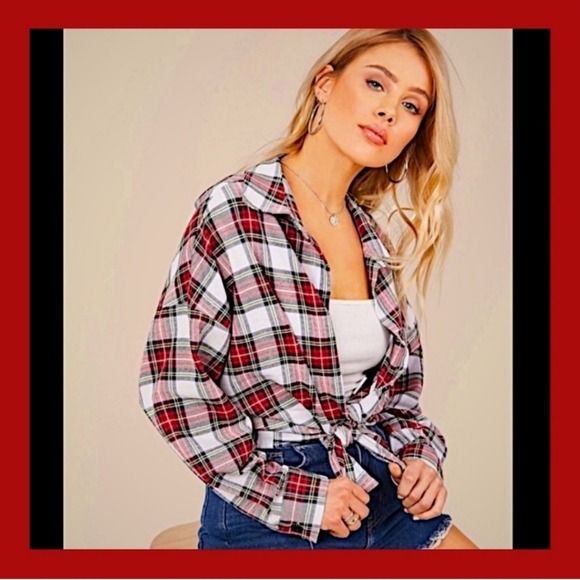 ♥️Tartan-Plaid, Flannel, Button-down Shirt, SML - Picture 1 of 1